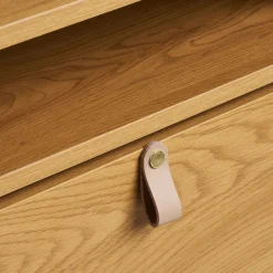 House Nordic BARCO Meuble à chaussures 2 portes en bois et métal L62cm