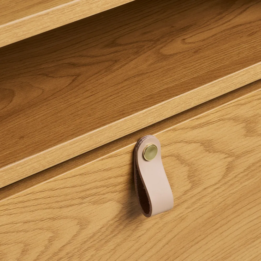 House Nordic BARCO Meuble à chaussures 2 portes en bois et métal L62cm