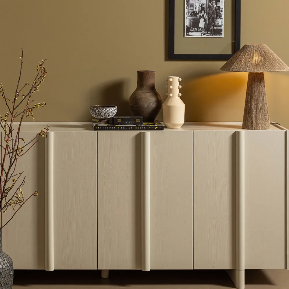 Woood BASU Buffet 4 portes en bois L200cm