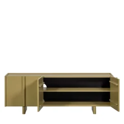 Woood BASU Meuble TV 3 portes en bois L152cm
