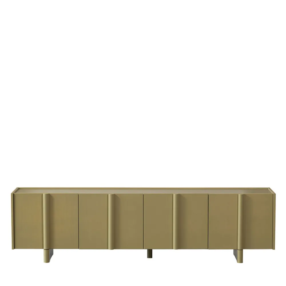 Woood BASU Meuble TV 4 portes en bois L200cm