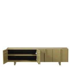 Woood BASU Meuble TV 4 portes en bois L200cm