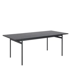 Drawer BATARA Table à manger 8 personnes en bois et métal