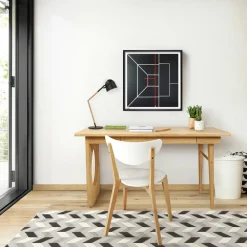 Woodman BAU Bureau design en bois 1 tiroir