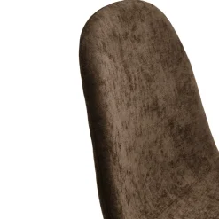 Drawer BELLA Lot de 2 chaises en tissu piètement effet bois
