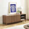No name BELLY Meuble TV 2 portes en bois L140cm