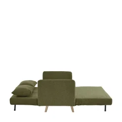 Drawer BELUSHI Canapé convertible 2 places en tissu pieds bois clair