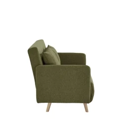 Drawer BELUSHI Canapé convertible 2 places en tissu pieds bois clair