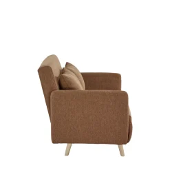 Drawer BELUSHI Canapé convertible 2 places en tissu pieds bois clair