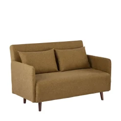 Drawer BELUSHI Canapé convertible 2 places en tissu pieds bois foncé