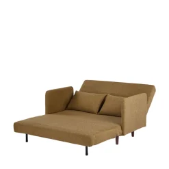 Drawer BELUSHI Canapé convertible 2 places en tissu pieds bois foncé