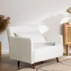 Drawer BELUSHI Fauteuil convertible en tissu bouclette