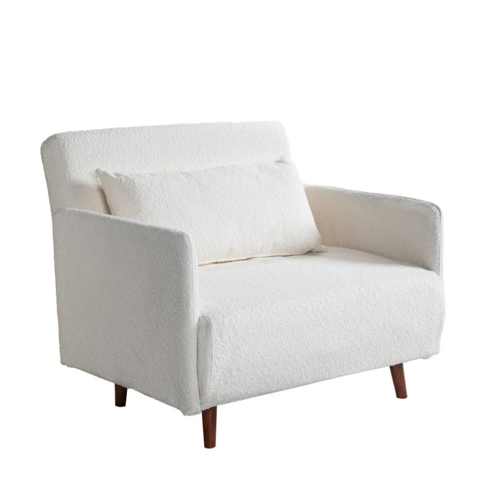 Drawer BELUSHI Fauteuil convertible en tissu bouclette