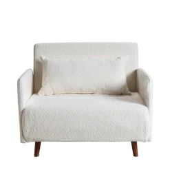 Drawer BELUSHI Fauteuil convertible en tissu bouclette
