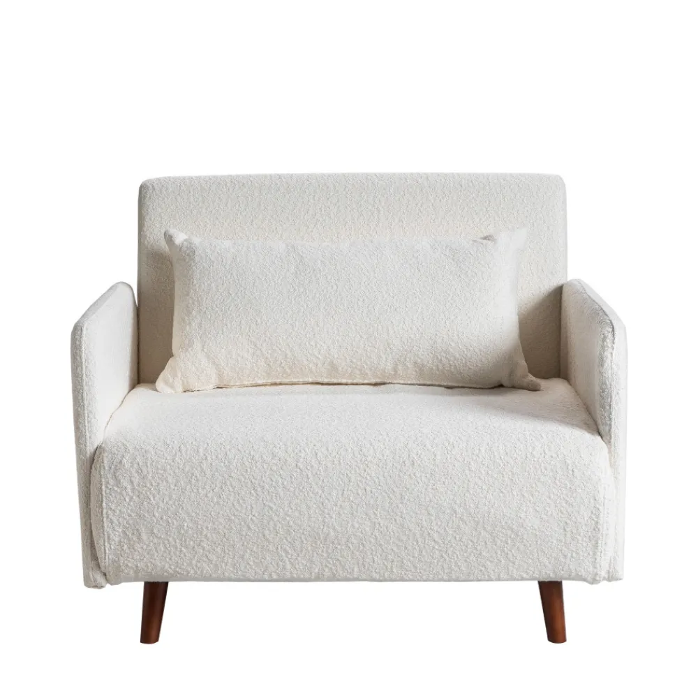 Drawer BELUSHI Fauteuil convertible en tissu bouclette