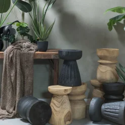 Woood BINK Table d'appoint en bois ø28cm