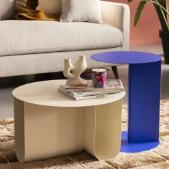 Drawer BLUM Table basse ronde en métal ø60cm