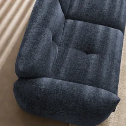 Drawer BOCCA Canapé droit 3 places en tissu à dossier capitonné