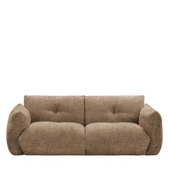 Drawer BOCCA Canapé droit 3 places en tissu à dossier capitonné