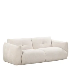 Drawer BOCCA Canapé droit 3 places en tissu à dossier capitonné