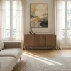 Drawer BOGOR Buffet 4 portes en bois massif L150cm