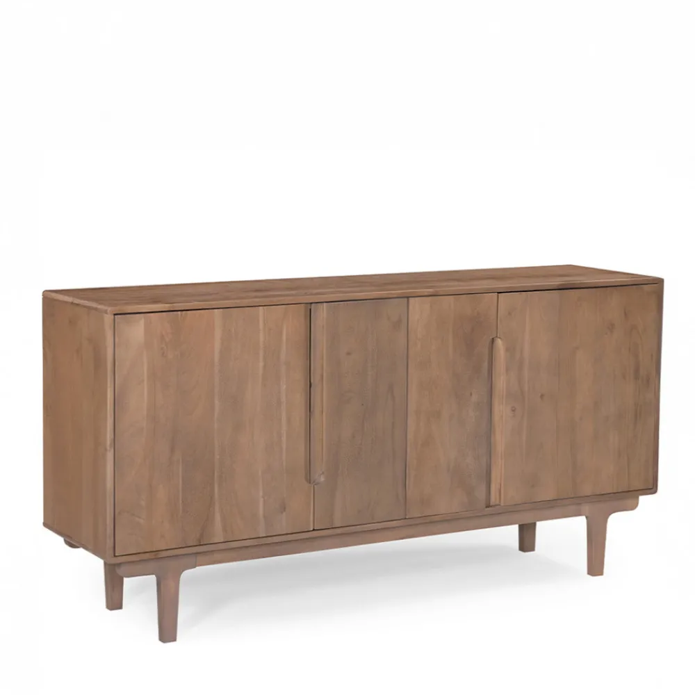 Drawer BOGOR Buffet 4 portes en bois massif L150cm
