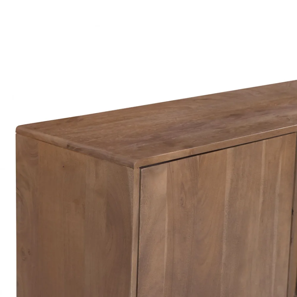 Drawer BOGOR Buffet 4 portes en bois massif L150cm