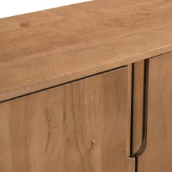 Drawer BOGOR Meuble tv 4 portes en bois massif L150cm