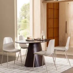 House Nordic BOLTON Table à manger ovale en bois 160x90cm