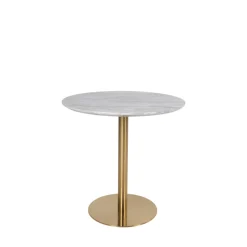 House Nordic BOLZANO Table à manger 2 personnes ronde effet marbre