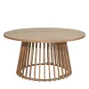 Drawer BORO Table à manger de jardin 6 personnes ronde en bois ø 150 cm