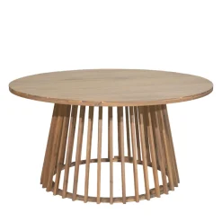 Drawer BORO Table à manger de jardin 6 personnes ronde en bois ø 150 cm