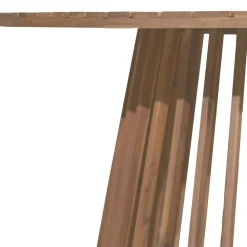Drawer BORO Table à manger de jardin 6 personnes ronde en bois ø 150 cm