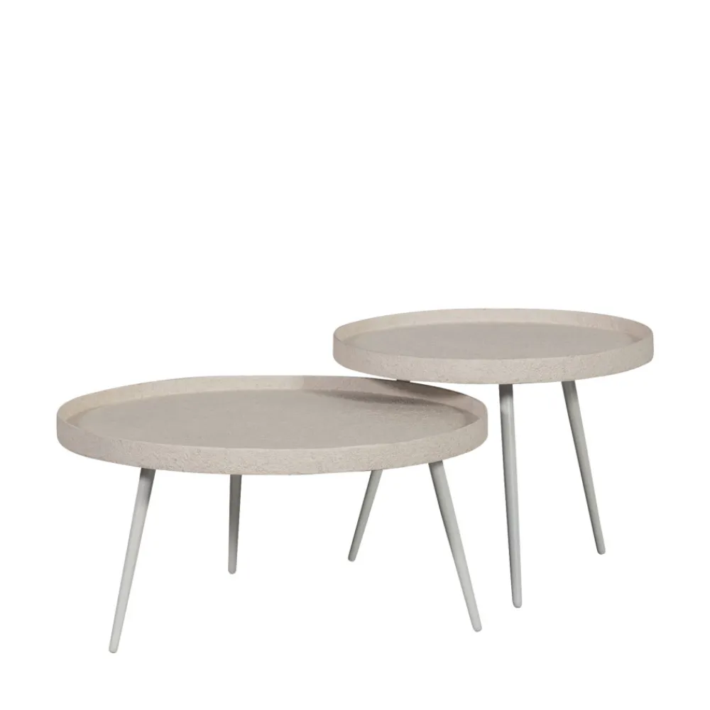 Woood BOUNDS Table basse ronde en métal ø58cm