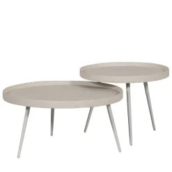 Woood BOUNDS Table basse ronde en métal ø76cm