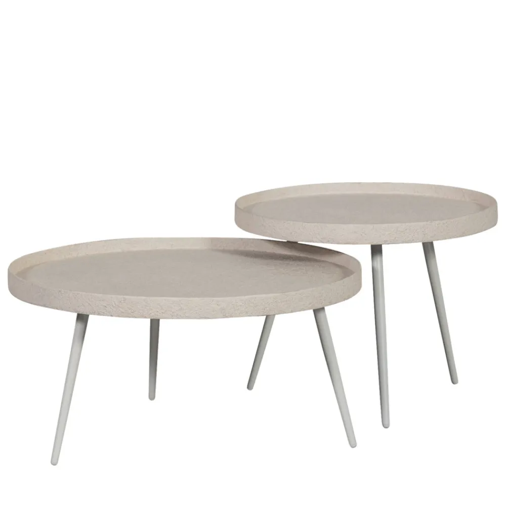 Woood BOUNDS Table basse ronde en métal ø76cm
