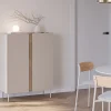 Drawer BOXY Buffet 2 portes en bois et métal H120cm