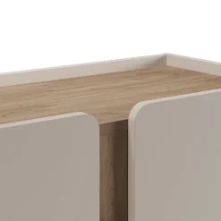 Drawer BOXY Buffet 2 portes en bois et métal H120cm