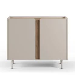 Drawer BOXY Buffet 2 portes en bois et métal L100cm