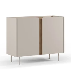 Drawer BOXY Buffet 2 portes en bois et métal L100cm