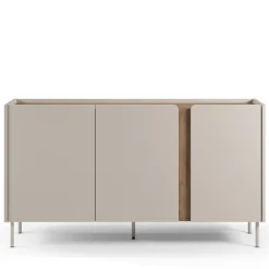 Drawer BOXY Buffet 3 portes en bois et métal L150cm