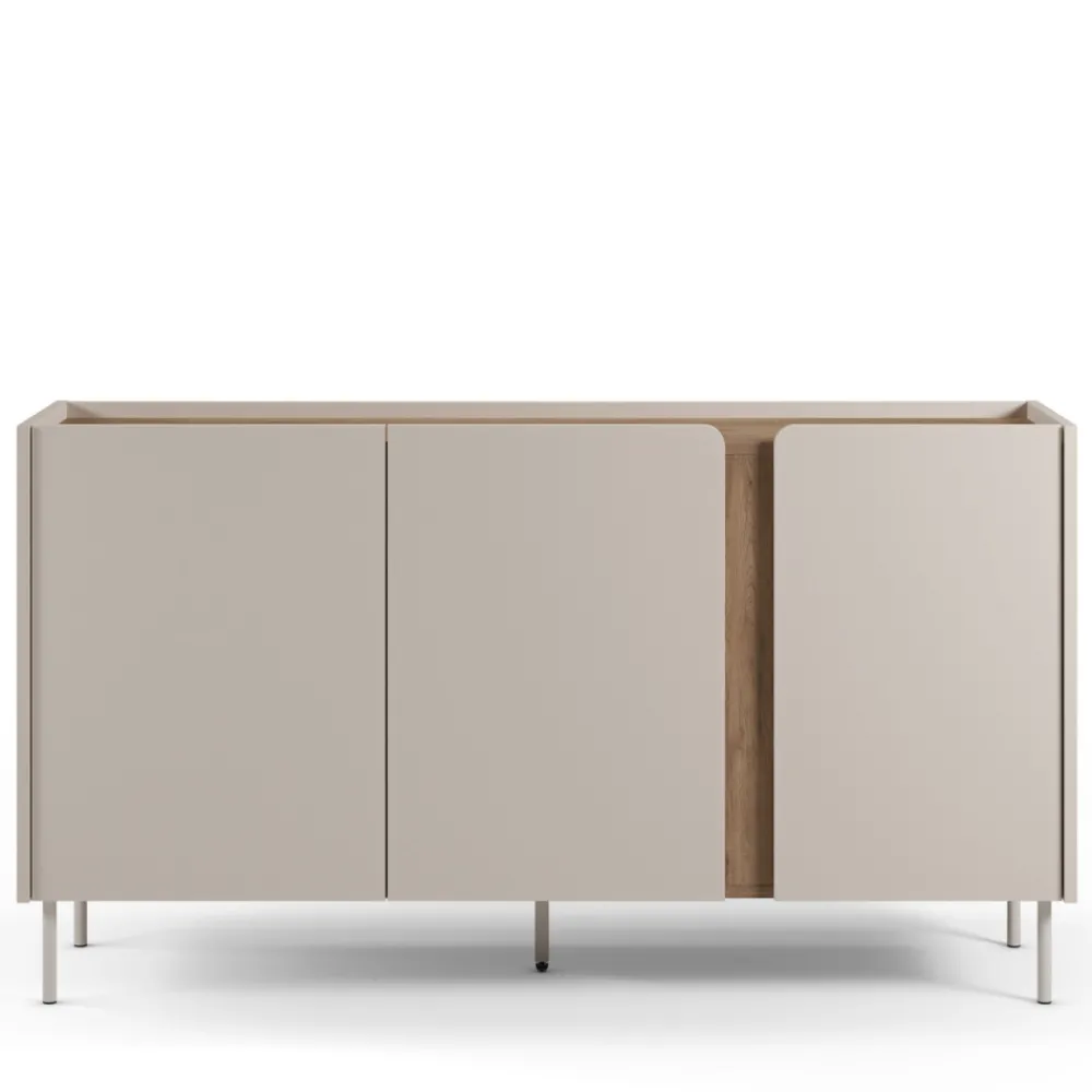 Drawer BOXY Buffet 3 portes en bois et métal L150cm