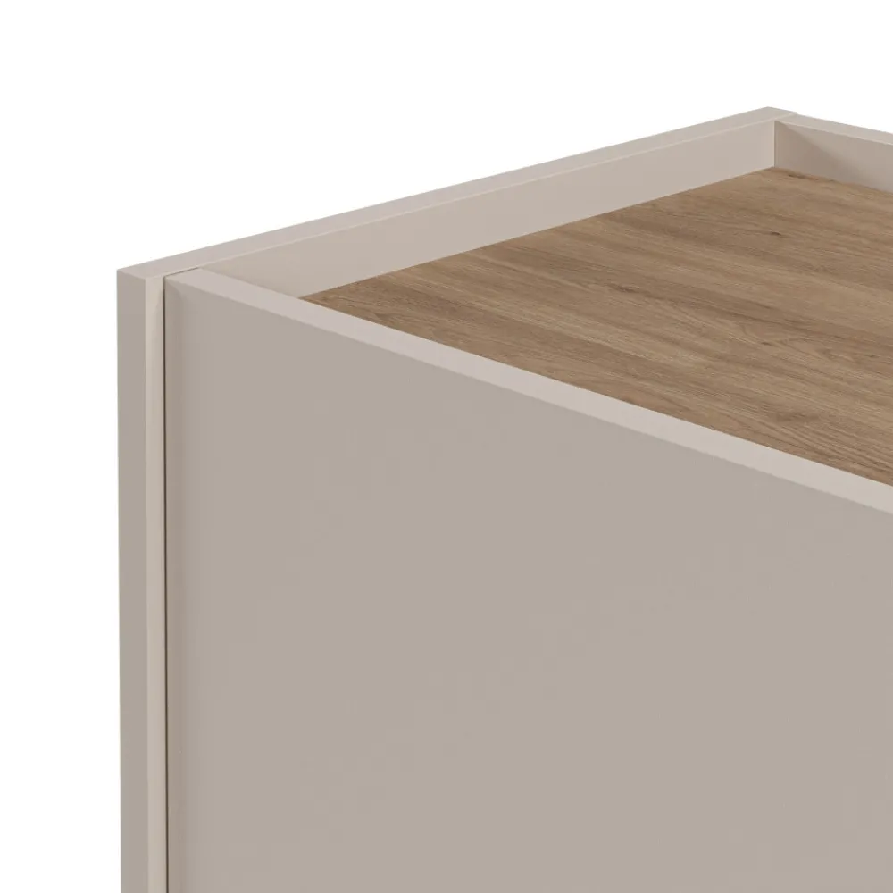 Drawer BOXY Buffet 3 portes en bois et métal L150cm