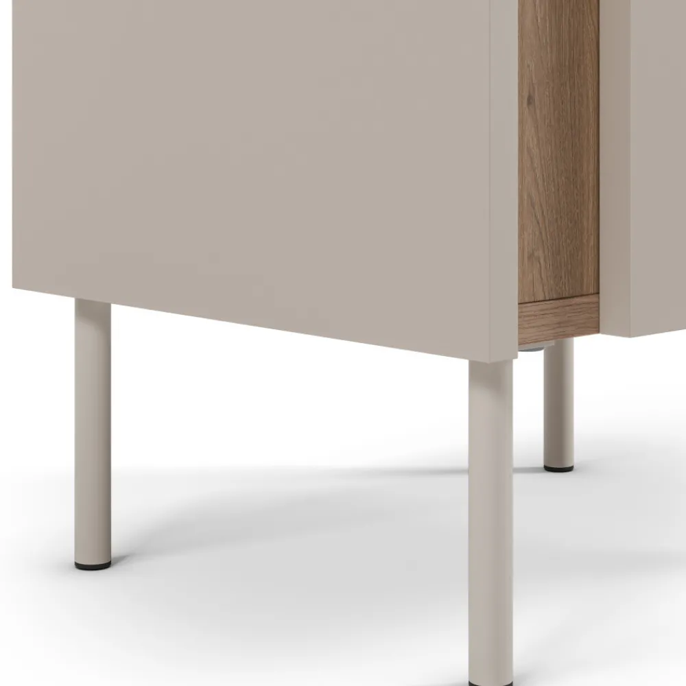 Drawer BOXY Table de chevet 1 porte en bois et métal