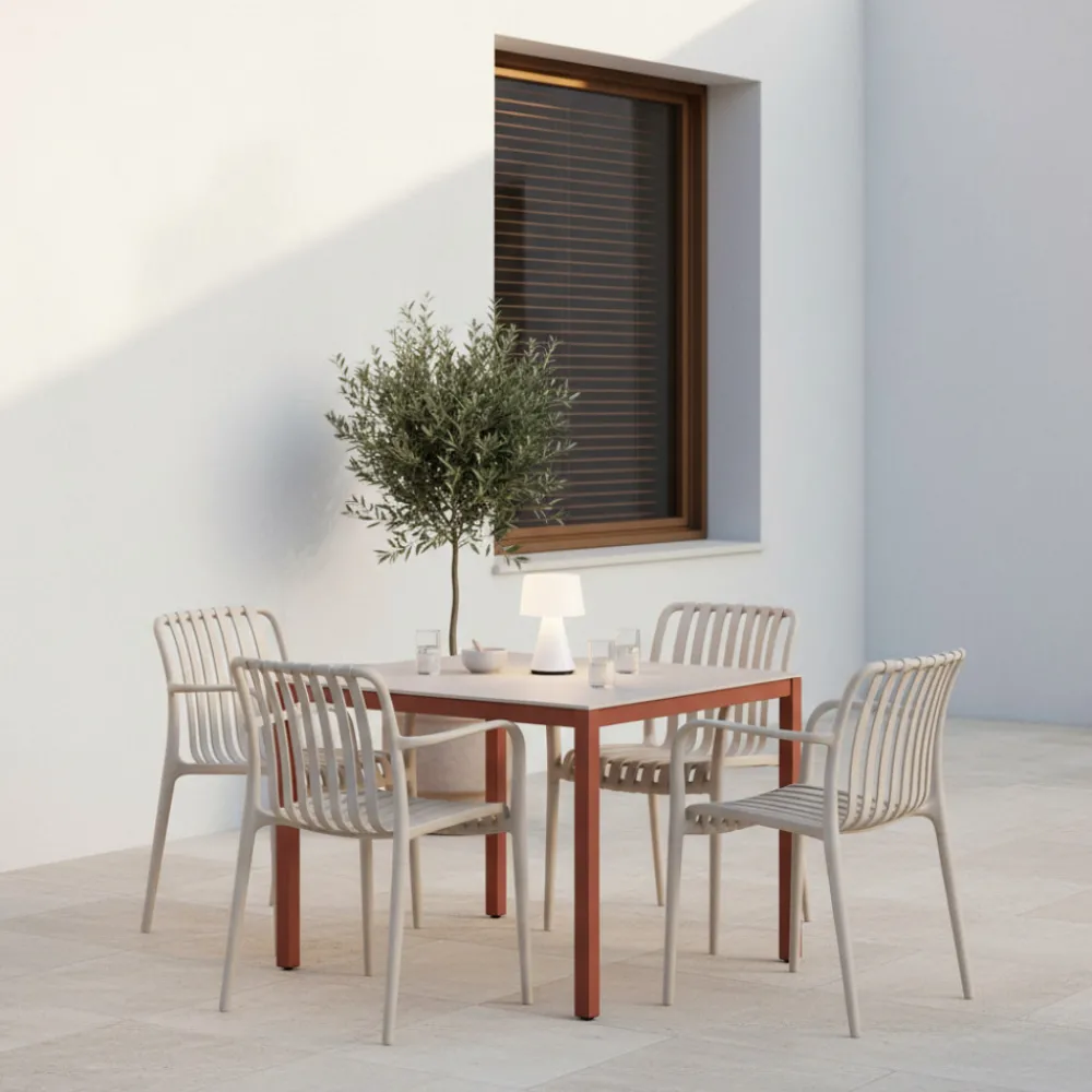Drawer BRANO Lot de 2 fauteuils de jardin en résine