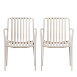 Drawer BRANO Lot de 2 fauteuils de jardin en résine