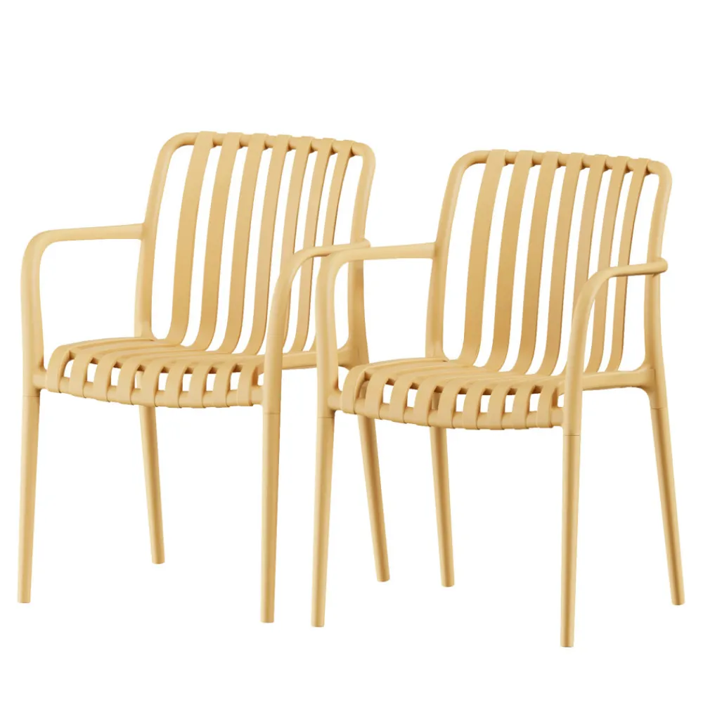 Drawer BRANO Lot de 2 fauteuils de jardin en résine