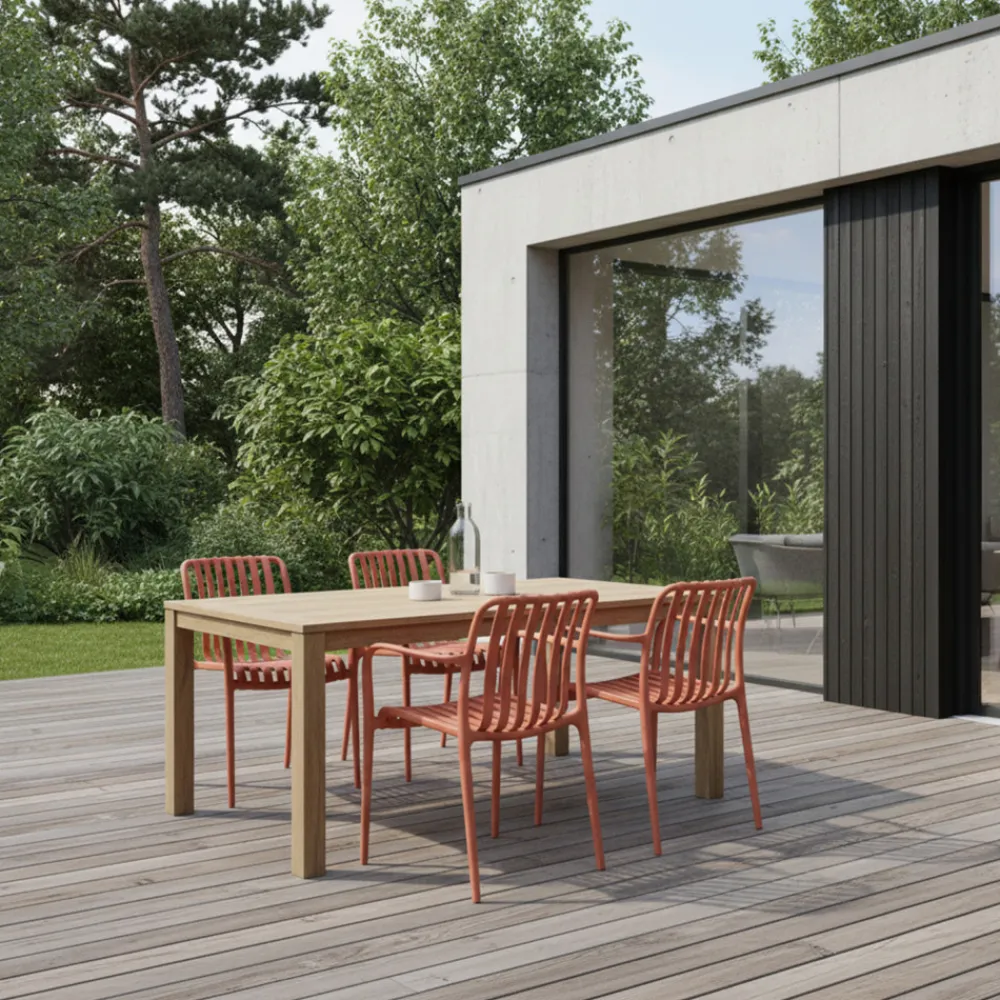 Drawer BRANO Lot de 2 fauteuils de jardin en résine