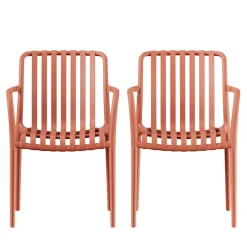 Drawer BRANO Lot de 2 fauteuils de jardin en résine