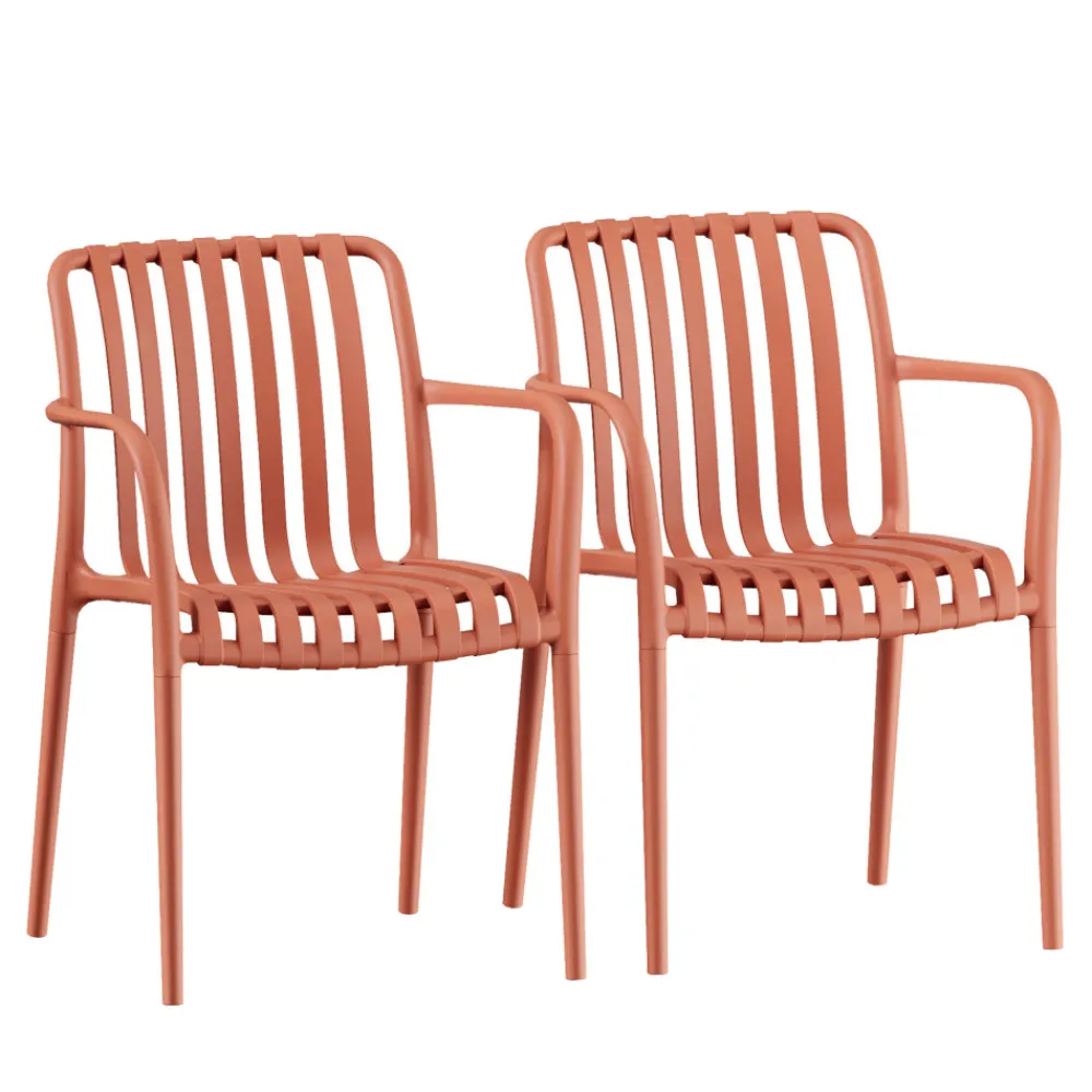 Drawer BRANO Lot de 2 fauteuils de jardin en résine